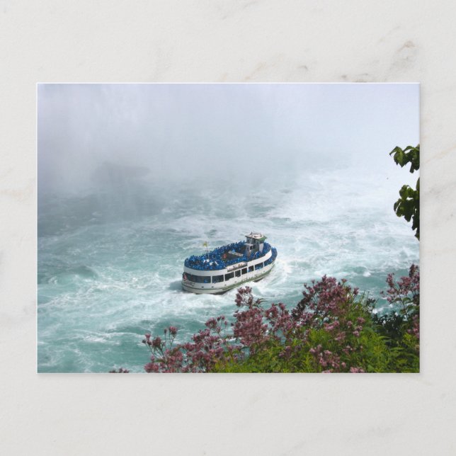 Cartão Postal Maid of the Mist Boat at Niagara Falls, Postcard (Frente)