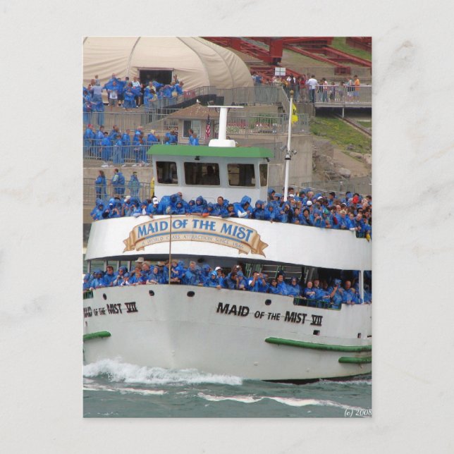 Cartão Postal Maid of the Mist Boat - Niagara Falls (Frente)