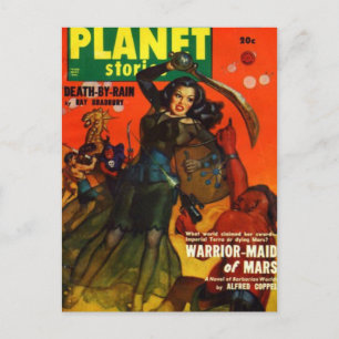 Cartão Postal Maiden Guerra em Marte