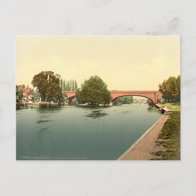 Cartão Postal Maidenhead Rail Bridge, Berkshire, Inglaterra (Frente)
