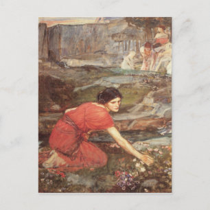 Cartão Postal Maidens Picking Flowers by Stream - Waterhouse