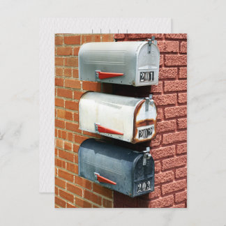 CARTÃO POSTAL MAIL BOX POST BOX POSTCROSSING