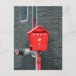 CARTÃO POSTAL MAIL BOX POST RED BOX POSTCROSSING