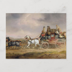 Cartão Postal Mail Coaches em Estrada: Louth-London Royal M