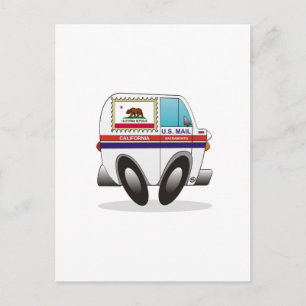 Cartão Postal Mail Truck CALIFORNIA