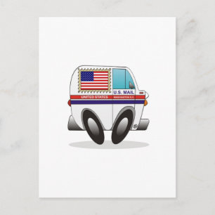 Cartão Postal Mail Truck ESTADOS UNIDOS