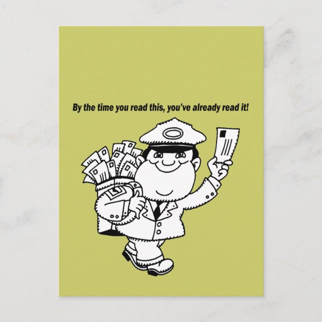 Cartão Postal Mailman Humor - Quando Você Ler Isto... (Frente)
