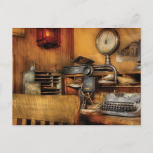 Cartão Postal Mailman - No Escritório