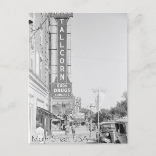 Cartão Postal Main Street, Marshalltown, Iowa