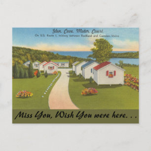 Cartão Postal Maine, Glen Cove Motor Court, Camden