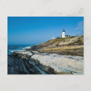 Cartão Postal Maine, Ponto Pemaquide, Farol de Ponto Pemaquide