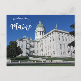 Cartão Postal Maine State House em Augusta Maine