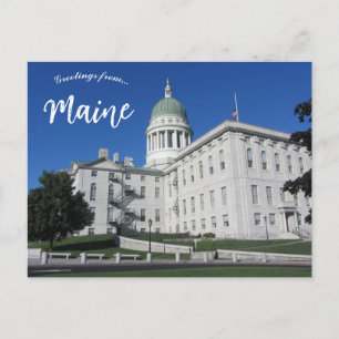 Cartão Postal Maine State House em Augusta Maine
