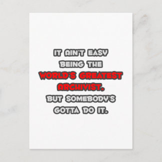 Cartão Postal Maior Piada de Arquivistas do Mundo