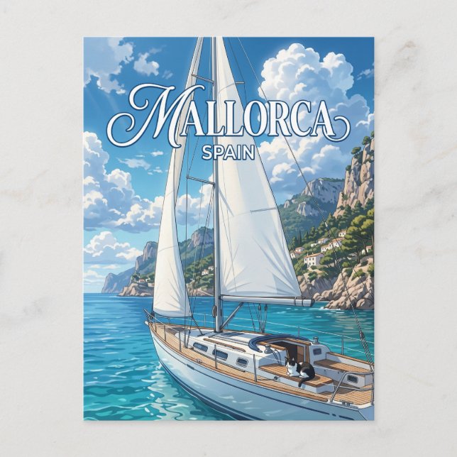 Cartão Postal Maiorca Espanha (Frente)