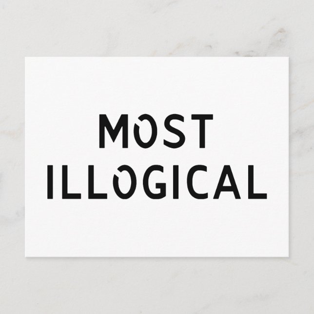Cartão Postal Mais Ilógico (Frente)