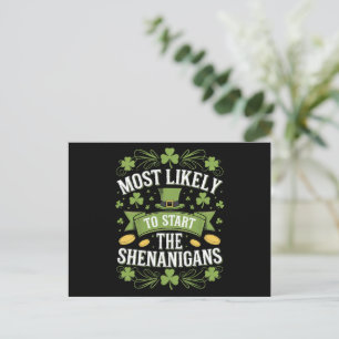 Cartão Postal Mais Propenso a Iniciar a Travessura St Patricks