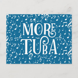 Cartão Postal Mais Tuba - Música Azul Branca