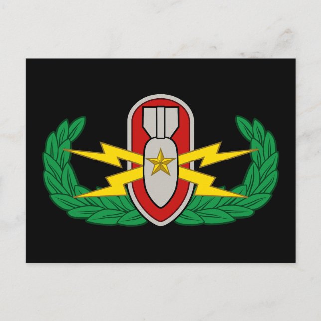 Cartão Postal Mais velho EOD a cores (Frente)