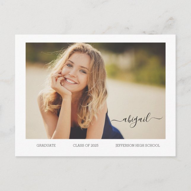 Cartão Postal MAIS VELHO ORÇAMENTAL Anúncio de Formando de Foto  (Frente)