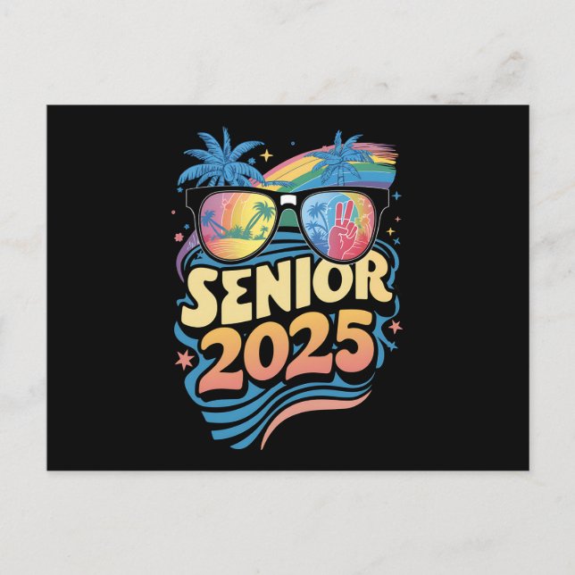 Cartão Postal Mais velho Retroativo 2025 Classe De Graduação 202 (Frente)