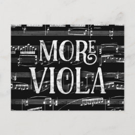 Cartão Postal Mais Viola Quadro Negro - Música Preto Branco