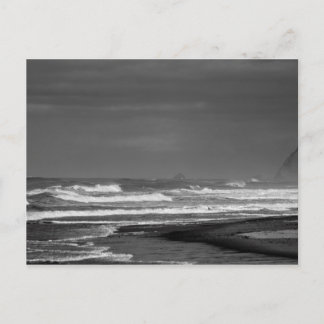 Cartão Postal Majestade da Costa do Oregon em Monocromo