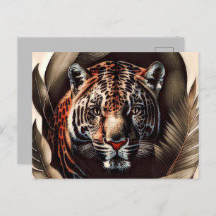 Cartão Postal Majestade Jaguar - Rei Da Selva
