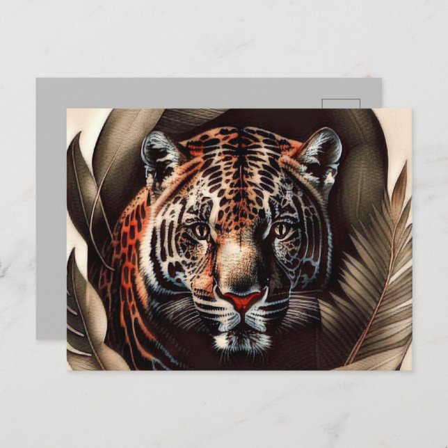 Cartão Postal Majestade Jaguar - Rei Da Selva (Frente/Verso)