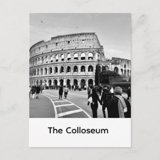 Cartão Postal Majestic Roman Colosseum: Iconic Sunset Architectu