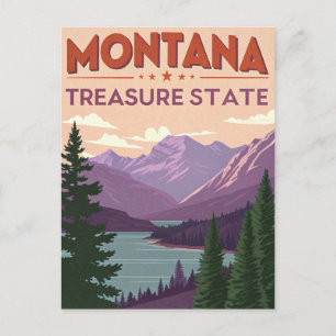 Cartão Postal Majestoso Montana: Amanhecer no Estado do Tesouro
