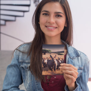 Cartão Postal Majexpressa em Aardvark Roam, as planícies do rio