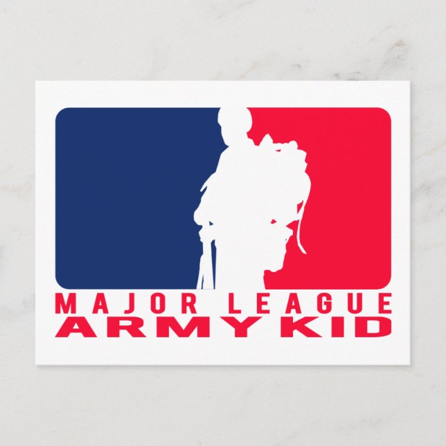 Cartão Postal Major League Army Kid (Frente)
