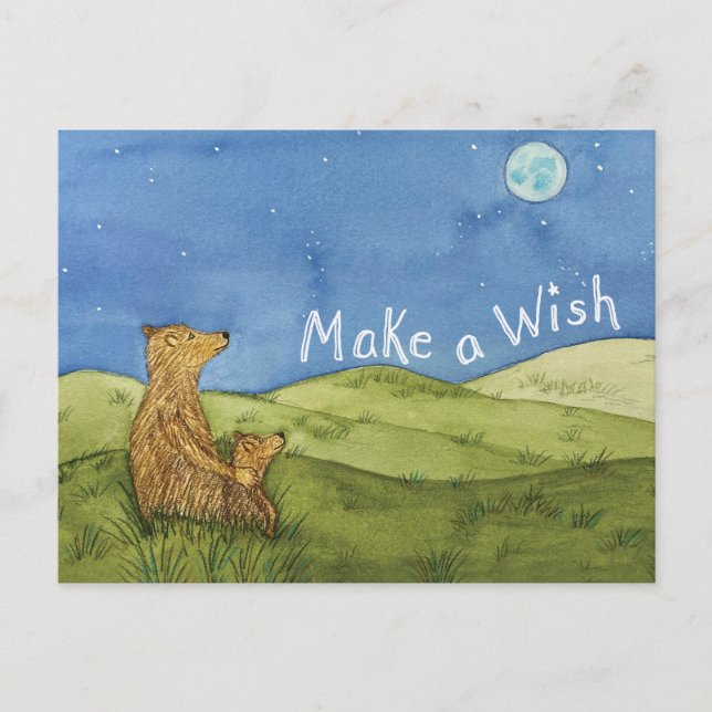 Cartão Postal Make A Wish Stargazing Postcard (Frente)