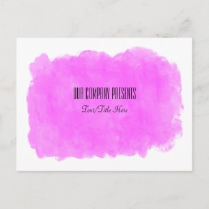 Cartão Postal Makeup Pink Beauty Event Workshop Trendy