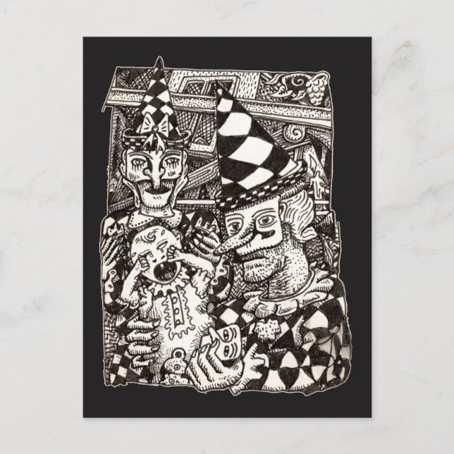 Cartão Postal Making of the Man, by Brian Benson (Frente)