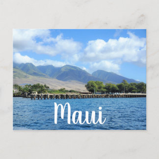Cartão Postal Mala Wharf em Lahaina Maui