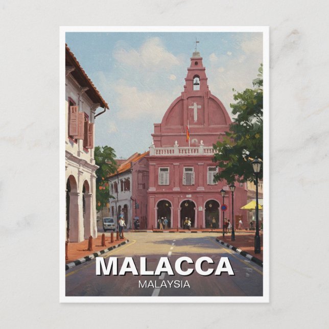 Cartão Postal Malacca Malásia (Frente)
