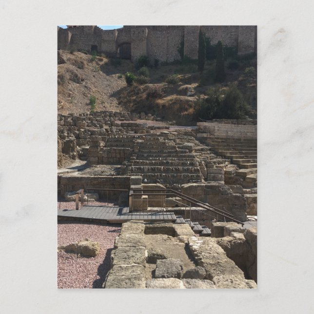 Cartão Postal Málaga; anfiteatro (Frente)