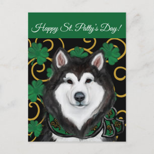 Cartão Postal Malamute do Alasca