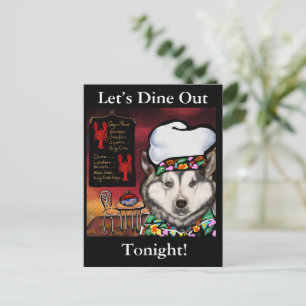 Cartão Postal Malamute do Alasca