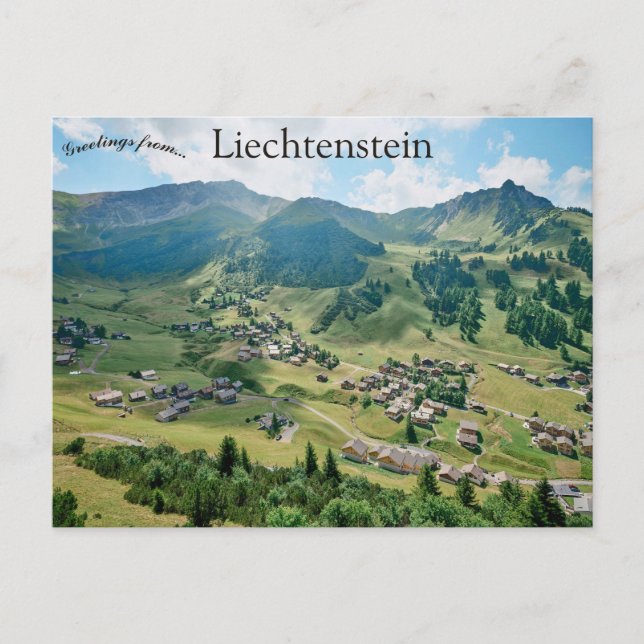 Cartão Postal Malbun Liechtenstein (Frente)