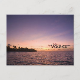 Cartão Postal Maldives beach postcard