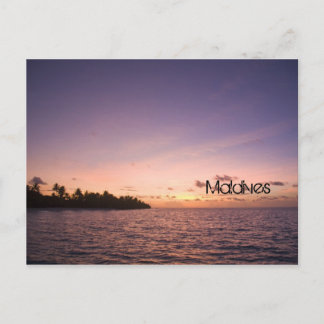 Cartão Postal Maldives beach postcard