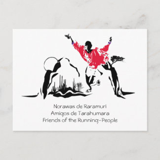 Cartão Postal malerunner, Norawas de RaramuriAmigos de Tarahu...