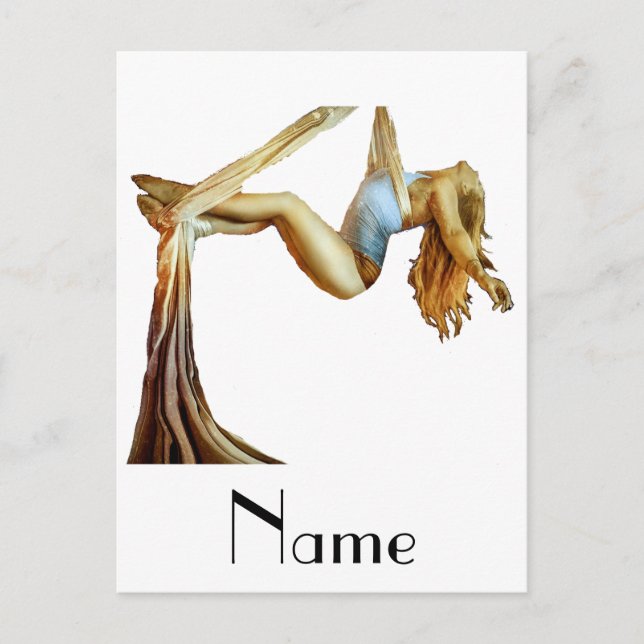 Cartão Postal Malhação aérea de ioga Thunder_Cove (Frente)