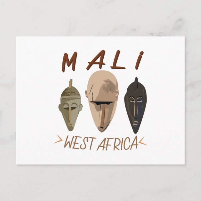 Cartão Postal Mali Wesr África (Frente)