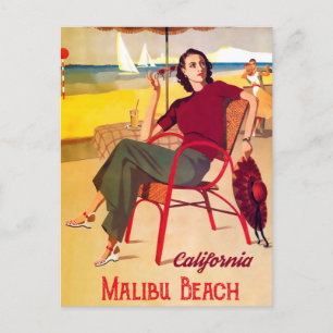 Cartão Postal Malibu Beach