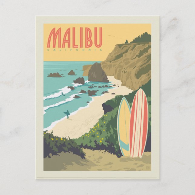 Cartão Postal Malibu, Califórnia (Frente)