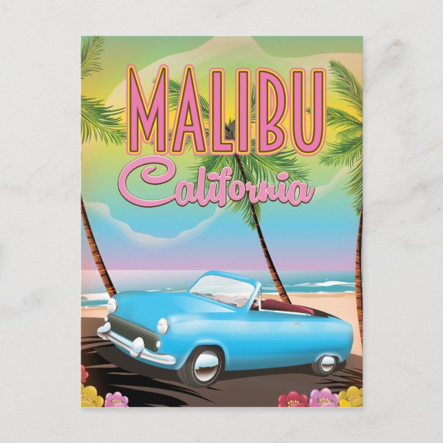 Cartão Postal Malibu Califórnia (Frente)